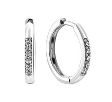 Золотые серьги-конго с фианитами (210856210201)