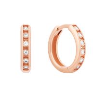 Золотые серьги-конго с фианитами (2111028501)