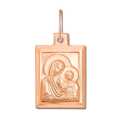 Золотая подвеска Казанская икона Божией Матери (30779)