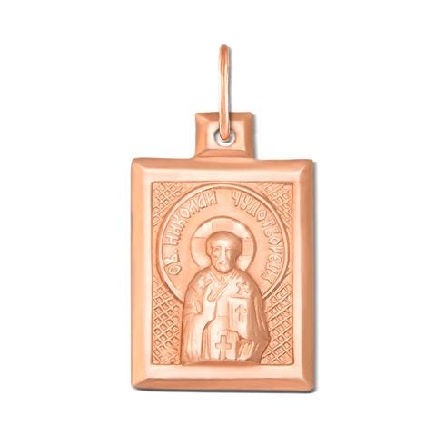 Золота підвіска-іконка Св. Микола Чудотворець (30803)