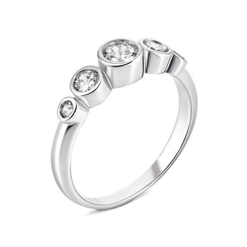 Серебряное кольцо с фианитами (815)