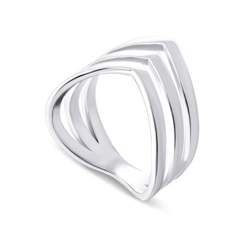 Фаланговое серебряное кольцо (10339)