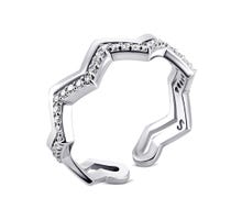 Фаланговое серебряное кольцо с фианитами (SK-SC-01-18)