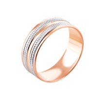 Обручальное кольцо с алмазной гранью (10203)
