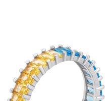 Серебряное кольцо с фианитами (10602cv): купить