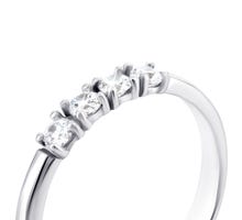 Серебряное кольцо с фианитами (1305/1р-CZ): купить