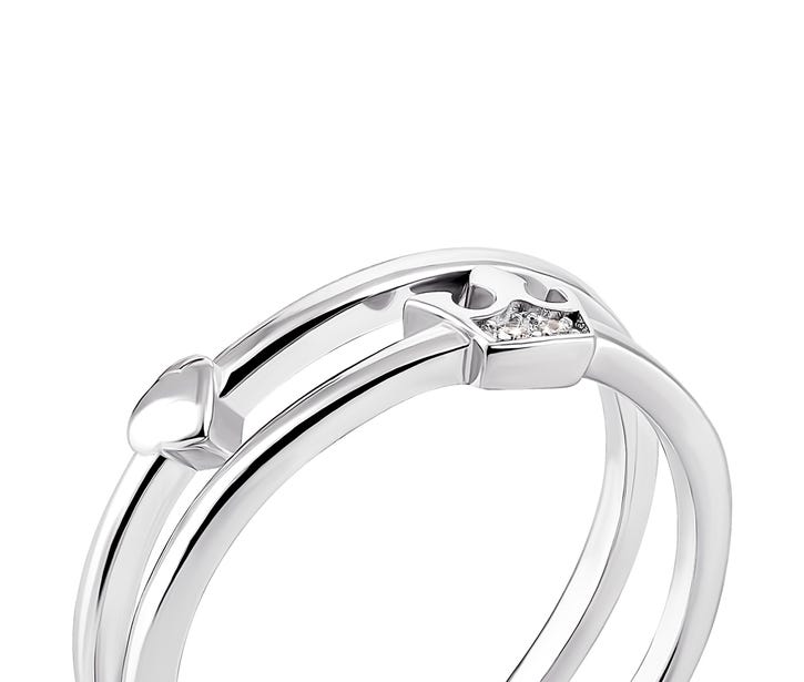 Серебряное кольцо с фианитами Золотой Век (К2Ф/1167): недорого