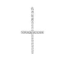 Срібний хрестик з фіанітами (2-0021.0.2)