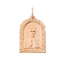 Золотая подвеска-иконка Св. Николай Чудотворец (и054)