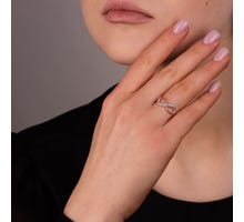 Золотое кольцо с бриллиантами (К1261): купить