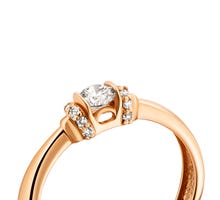 Золотое кольцо с бриллиантами (КВ1224.00100н): купить