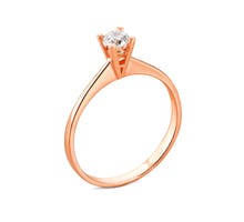 Золотое кольцо с бриллиантом (КДz7526)
