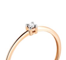 Золотое кольцо с бриллиантом (КМ0053): купить