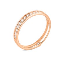 Золотое кольцо с фианитами (700312)
