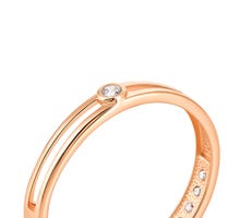 Золотое кольцо с фианитами (700312): купить