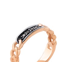 Золотое кольцо с фианитами (КП 003ч): купить