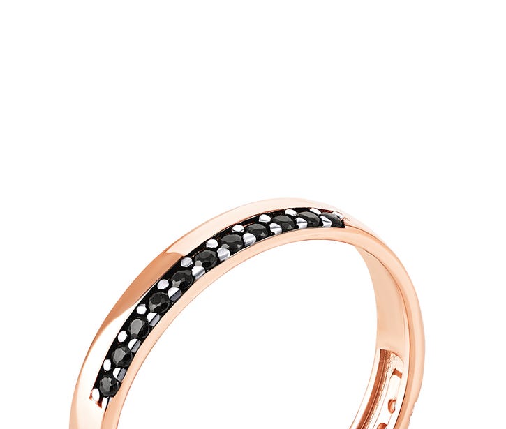 Золотое кольцо с фианитами Золотой Век (КВ2502): недорого
