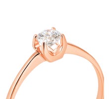 Золотое кольцо с фианитом Royal​ Zirconia (КД4199 Royal): купить
