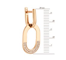 Золоті сережки з фіанітами (СВ2148): купить